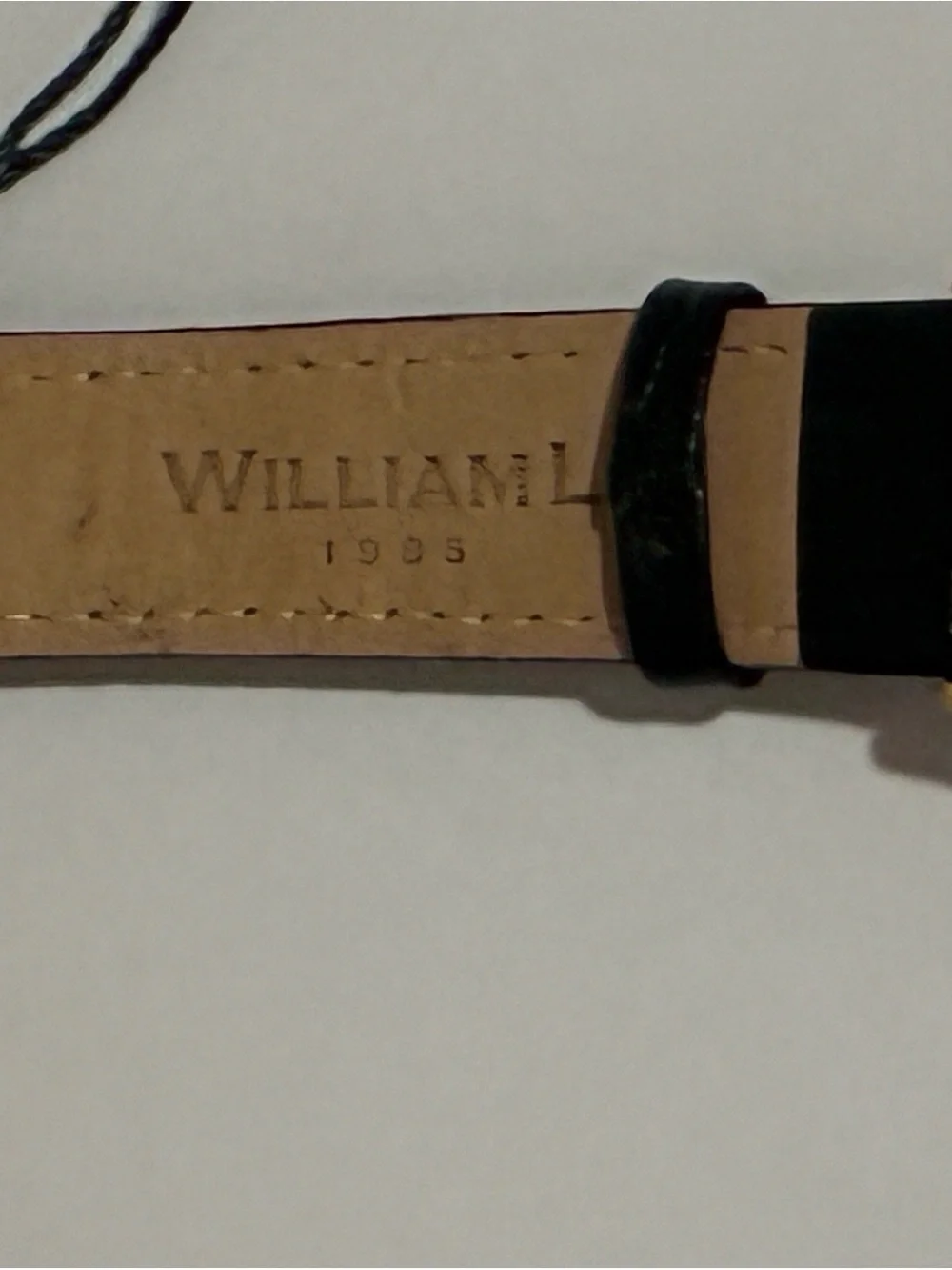 William L. 1985 Rose Gold Vintage Style Calendar Watch
